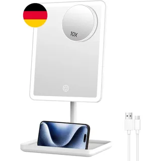FASCINATE Groß Wiederaufladbar Schminkspiegel Mit Beleuchtung