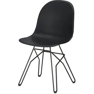 Connubia Schalenstuhl  Academy , schwarz , Maße (cm): B: 44,5 H: 83 T: 51.0