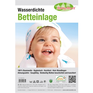 Odenwälder BabyNest Molton-Matratzenauflage wasserdicht, weiss, 200