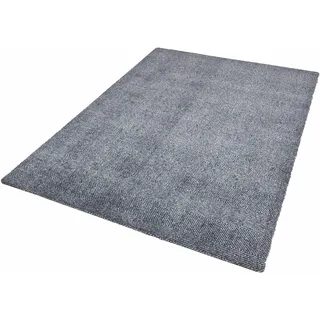 Teppich HANSE HOME "Clean & Go" Teppiche Gr. B/L: 100 cm x 150 cm, 7 mm, 1 St., grau (grau, blau) Esszimmerteppiche Waschbar, Schmutzfangmatte, Outdoor, Innen, Rutschfest, Wetterfest