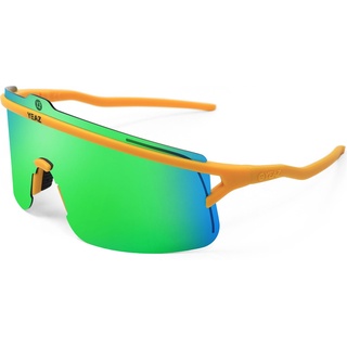 Yeaz, Unisex, Sonnenbrille, SUNSHADE Sport goggles matt gold/ mirror green