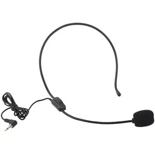 Kopfbügel Headset, Head Mounted Mikrofon mit 3,5-mm-Buchse Kopfbügelmikrofon für Konferenz/Bühne/Unterricht/Führung/Tourismus