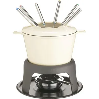 masterclass Fondue MasterClass, 6 Fonduegabeln, 1 l, emailliertes Gusseisen, in Geschenkverpackung beige