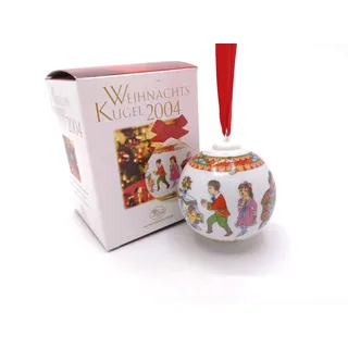Hutschenreuther Weihnachtskugel 2004, Anhänger, Porzellankugel, Weihnachten, Baumkugel, Baumanhänger