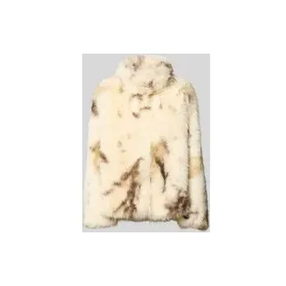 Regular Fit Jacke aus Kunstfell mit Stehkragen, Ecru, 38