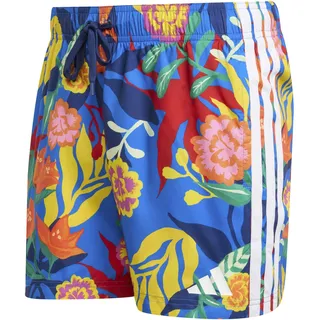adidas Mexicana Florals 3 Stripes Swim 5 Inch Swimwear, glory blue/white S