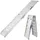 180 cm 200 kg klappbar Aluminium geriffelt silber 1 St.