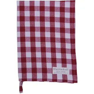 Krasilnikoff Geschirrtuch - Large Checkered/Groß kariert (Scarlet Red)