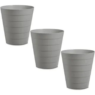 Papierkorb Mülleimer 3er Set für Büro Bad Jugendzimmer & Kinderzimmer 13,5 Li...