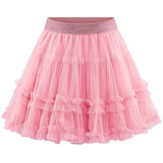 happy girls Sommerkleid HAPPY GIRLS "Rock", Mädchen, Gr. 128, EURO-Größen, Stoff, bubble gum, Stoff, 100% Polyester, normal, Kleider Sommerkleid