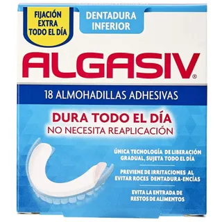 Klebepads für Zahnersatz Inferior Algasiv (18 uds)