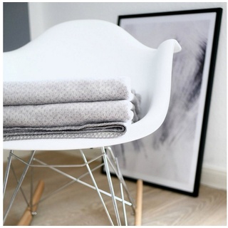 Wolldecke »EMMA Premium Kuscheldecke aus 100% weicher Bio-Baumwolle, Decke«, RIEMA Germany, weiche Kuscheldecke 150x200cm Made in Germany, nachhaltig, OEKOTEX grau