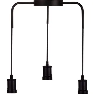 LUXULA 3-flg. E27 150 cm schwarz