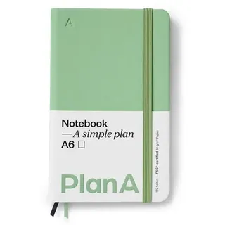 Notizbuch A6 Hardcover Blanko Sage Green