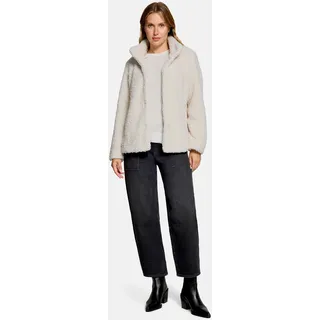 Betty & Co Plüschjacke Stehkragen Beige L