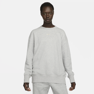 Nike Sportswear Phoenix Fleece Oversize-Damen-Sweatshirt mit Rundhalsausschnitt - Grau, XL (EU 48-50)