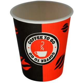 Enpack 1000 Kaffeebecher 80mm - ökologisch abbaubare einweg kaffeetassen mit 200ml/8oz Füllmenge - Hitzebeständige to Go Becher - Recycelbare cafe to go becher für Kaffee/Tee - kaffee to go becher