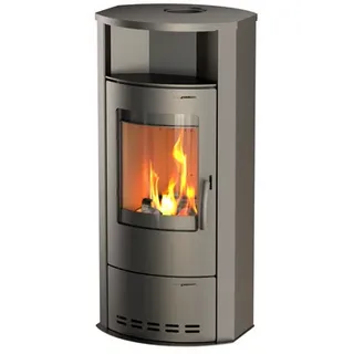 THERMIA Kaminofen »Dortmund«, grau, Stahl, 7 kW, Dauerbrand geeignet