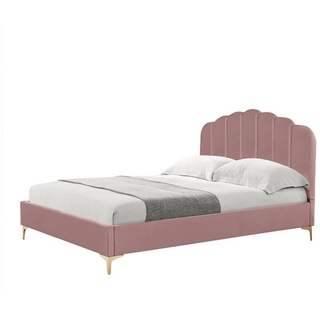 HTI-Living Bett Bett 140 x 200 cm Yoris (Stück), Bettgestell inkl. Lattenrost rosa