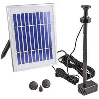 CLGarden Solar Pumpe Springbrunnen NKASP4 kleine Solarpumpe mit Akku und LED Teichpumpe für Miniteich Wasserspeier