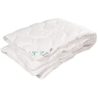 Bach's Bettenwelt Naturfaserbettdecke Ganzjahresdecke Lyocell Tencel Lenzing® Duo-Decke, Füllung: Tencel Lyocell Lenzing®, 100% Natur, hoher Schlafkomfort, erlesene Rohstoffe Lenzing® weiß 155 cm x 220 cm