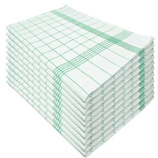 Grün Geschirrtücher, 10er Pack,  50x70cm, 100% Baumwolle