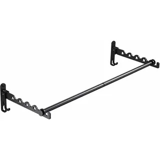 Wandmontierter Kleiderständer, Faltbare Kleiderstangen, Klappbarer Wandhalter, Wandmontierter Kleiderständer Aus Metall, Wäscheständer Für Schlafzimmer, Badezimmer, 80 Cm Lang, Schwarz