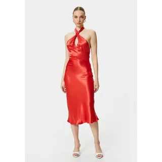 Koton Badekleid Midi Länge Bodycon Kleid Satinkleid rot 34