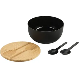 KESPER Salatschale Schwarz 13x24x24 cm