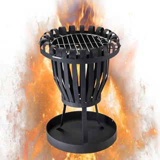 DEMA Feuerkorb Feuerschale Lagerfeuer Gartenfeuer Feuerstelle Grillrost Grill Garten
