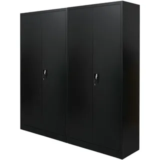 Proregal ELEPHANT Aktenschrank 180x80x40 cm Schwarz