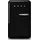FAB10LBL6 Retro-Kühlschrank (122 l, 970 mm hoch, Schwarz)