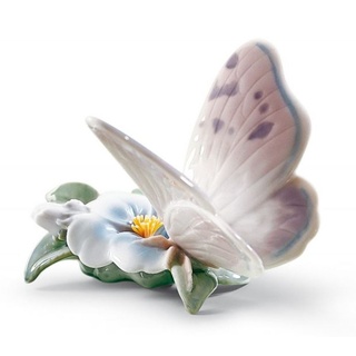 Casa Padrino Luxus Porzellan Schmetterling Skulptur Mehrfarbig 11 x H. 8 cm - Luxus Qualität