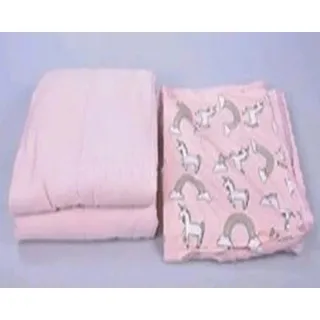 Kinder-Gewichtsdecke Beschwerungsdecke, 2,27kg-91,4 x 121,9cm Rosa+Einhorn Bezug