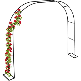 Relaxdays Rosenbogen 210 x 280 cm Schwarz