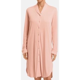 Hanro Nachthemd Natural Comfort (1-tlg) Nachthemd - 102 cm lang im klassischem Design, Angenehm auf der Haut rosa S