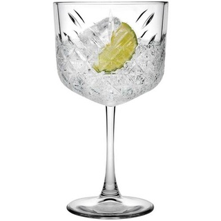 Pasabahce 440237 Gin Cocktail Glas Timeless im Kristall-Design, Höhe ca. 20 cm, 4er Set aus Glas