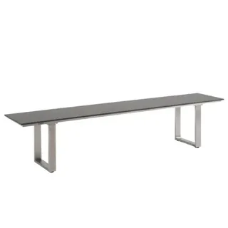 Niehoff Nemo HPL-Bank 220cm, Gestell Edelstahl Ausführung: HPL Beton-Design