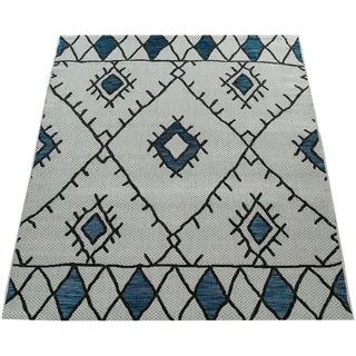 Paco Home Kuba 124 Outdoor-Teppich 160 x 220 cm Blau