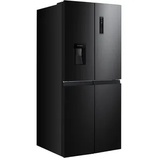 Hanseatic Multi Door HCDC18080CWDBI, NoFrost, Wasserspender, Display, silberfarben