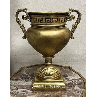 Casa Padrino Barock Deko Vase Antik Gold H. 50 cm - Prunkvolle Barockstil Blumenvase - Deko Accessoires im Barockstil