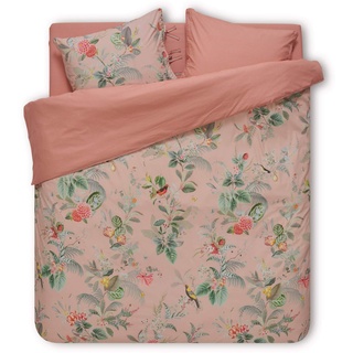 PIP Studio Bettwäsche Floris pink 1 Bettbezug 155 x 220 cm + 1 Kissenbezug 80 x 80 cm