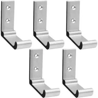 5-teiliges Garderoben-set Fürs Badezimmer Mit Klapphaken, Wandhandtuchhaken Und Kleiderhaken. 90 Stabile Klapphaken Aus Aluminium.