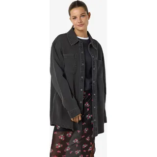 Noisy May Damen Nmalva L/S DNM Shacket Az387Bl FWD Noos, Black Denim, s - S