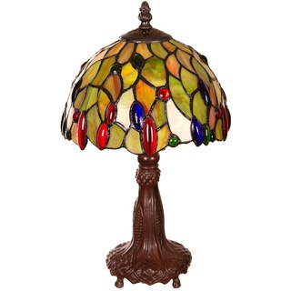 Birendy Tischlampe Tiffany Style Steinchen Tiff147 Motiv Lampe Dekorationslampe