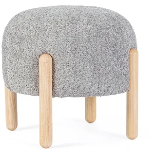 BIZZOTTO Hocker Dayla Boucle-Stoff naturfarben