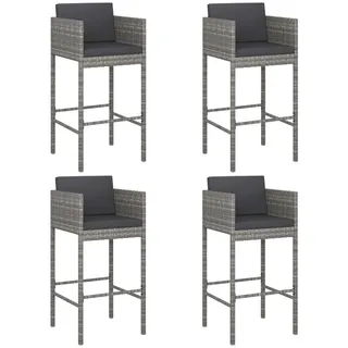 vidaXL Gartenstuhl 51,3 x 39,1 x 39,1 cm grau 4 St.
