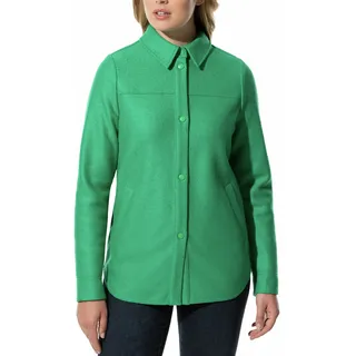 Walbusch Damen Kochwoll-Hemdjacke Grün