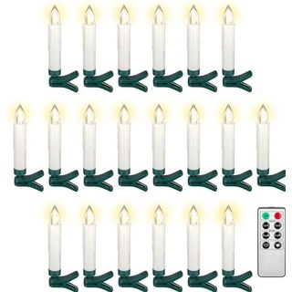 Goobay, LED Kerzen, Weihnachtsbaumkerzen (20 x)