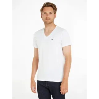 Tommy Hilfiger Original Kurzarm-T-Shirt Mit V-ausschnitt Classic White XL
